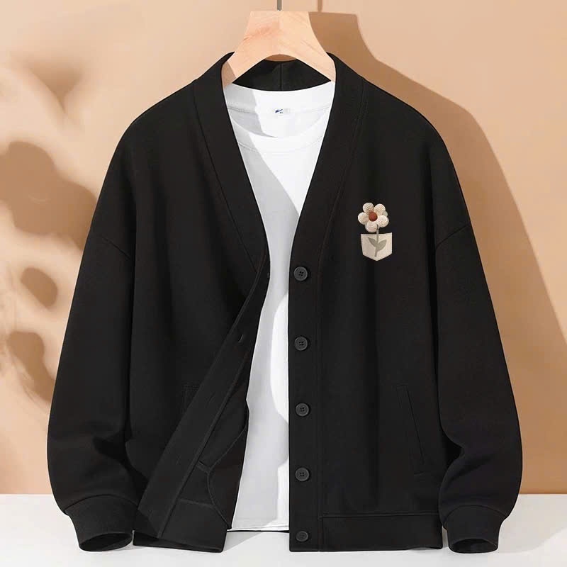 Áo khoác cài cúc in hoa cho bé gái size đại BEESHOP D25029