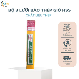 BỘ 3 LƯỠI BÀO THÉP GIÓ HSS
