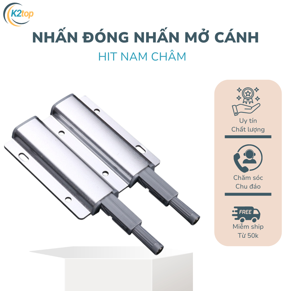 Nhấn đóng nhấn mở cánh tủ hít nam châm loại đôi [K2TOP]