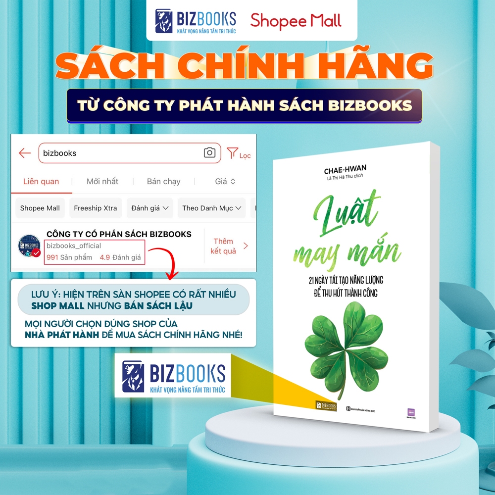 Sách Luật May Mắn: 21 Ngày Tái Tạo Năng Lượng Để Thu Hút Thành Công - Bizbooks