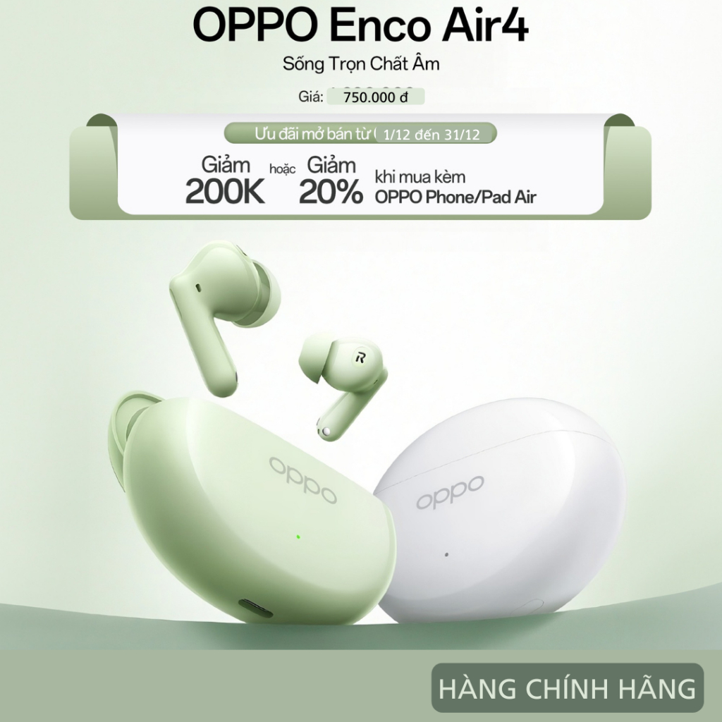 Tai nghe Bluetooth True Wireless OPPO ENCO Air 4 âm thanh Hi - Res ...