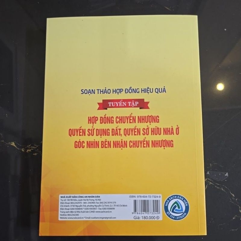 Sách - Soạn thảo hợp đồng hiệu quả - Tuyển tập hợp đồng chuyển nhượng quyền sử dụng đất quyền sở hữu nhà ở ...