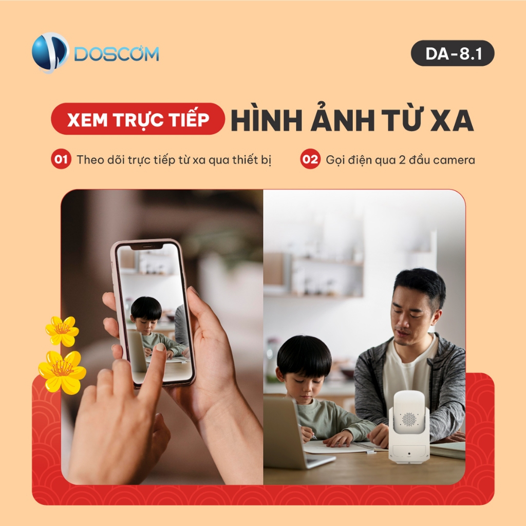 Sản Phẩm Camera WiFi Doscom Da8 - camera wifi doscom da8