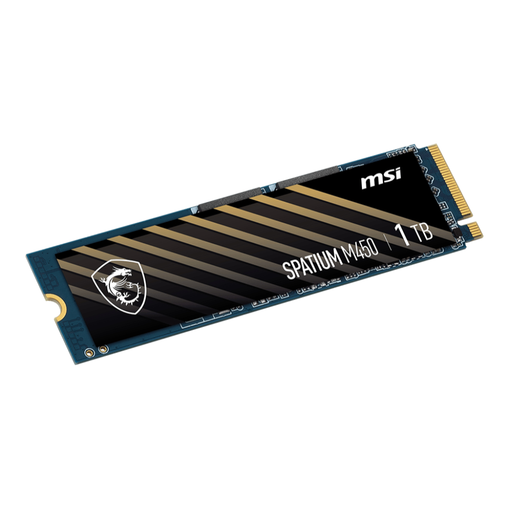 Ổ cứng SSD MSI SPATIUM M450 | PCIe , Gen4 x4 NVMe M.2 | Read 3600 MB/s - Write 3000 MB/s | 600TBW | Bảo hành 5 năm