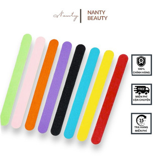 NANTY Dũa móng tay, Mài móng tay móng hai mặt nhám đa năng, Dũa nailbox tiện dụng 17.8*2*0.1 cm (1 cây)