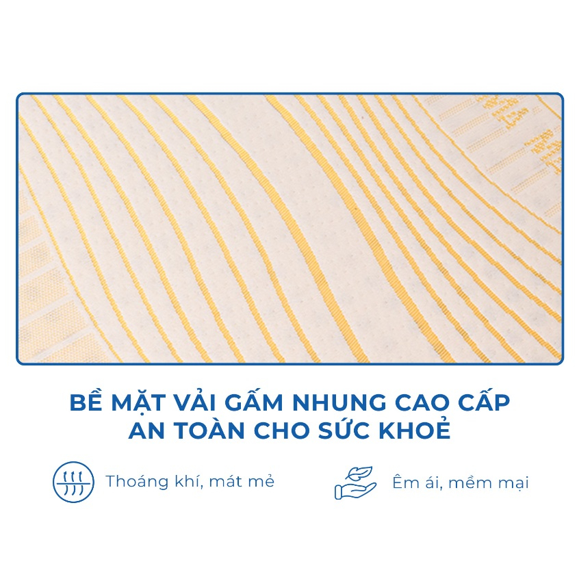 Nệm Cao Su Thiên Nhiên Aroma Latex, 100% Cao Su Tự Nhiên, Đàn Hồi Tốt, Bảo Hành 10 Năm.