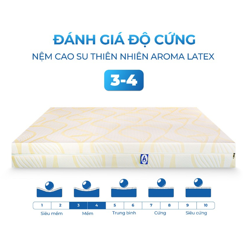 Ảnh Nệm Cao Su Thiên Nhiên Aroma Latex, 100% Cao Su Tự Nhiên, Đàn Hồi Tốt, Bảo Hành 10 Năm 4