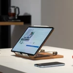(Hỏa Tốc HCM)Giá đỡ Ipad,máy tính bảng xếp gọn,tiện lợi, đẹp,trang trí phù hợp với nhiều kích cỡ máy tính bảng khác nhau — ảnh 5