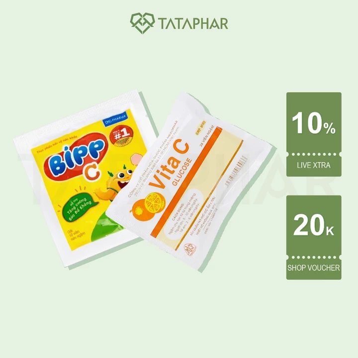 Kẹo ngậm vitamin C Vita C, Bipp C, Vị cam, Bổ sung vitamin C, Tăng sức đề kháng, Thơm miệng