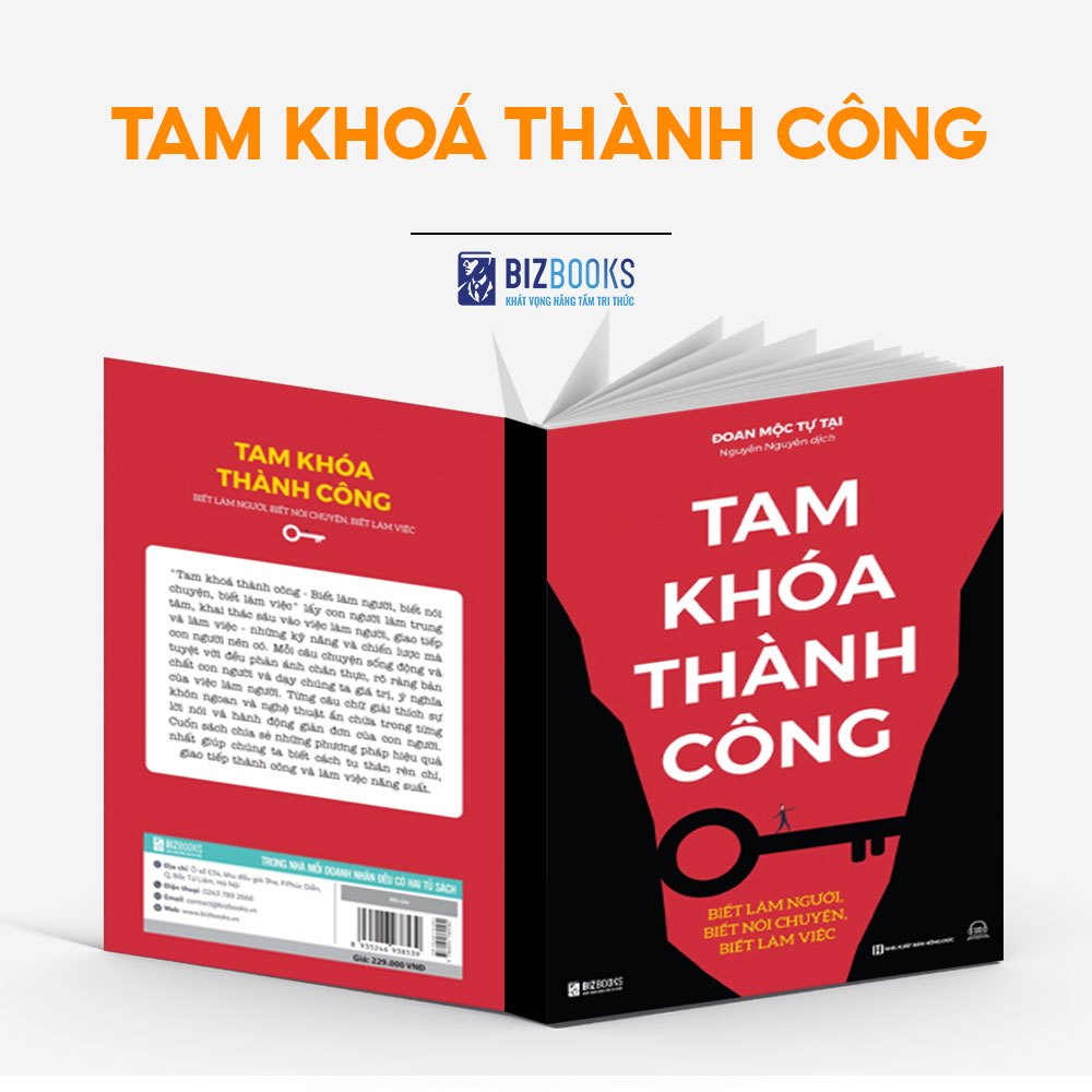 Sách Tam Khoá Thành Công - Biết Làm Người, Biết Nói Chuyện, Biết Làm Việc - Bizbooks
