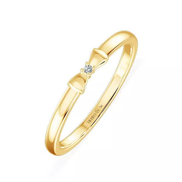 [CHAT TRƯỚC KHI ĐẶT] Nhẫn Thời Trang, Nhẫn Hẹn Ước Tierra FNN1208 Vàng 14K 18K Thiết Kế Đai Trơn, Hình Nơ Nhẹ Nhàng