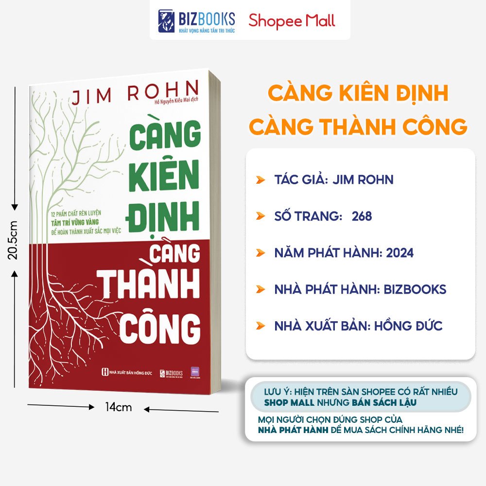 Sách Càng Kiên Định, Càng Thành Công - 12 Phẩm Chất Rèn Luyện Tâm Trí Vững Vàng Để Hoàn Thành Xuất Sắc Mọi Việc
