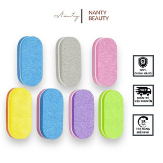 NANTY Miếng Mút Đánh Bóng Móng Tay phao mini chà nhám móng dụng cụ làm nailbox Đánh Bóng Bọt Biển 4.5*2*1.2 cm (1 cây)