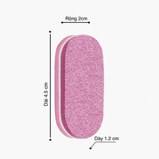 NANTY Miếng Mút Đánh Bóng Móng Tay phao mini chà nhám móng dụng cụ làm nailbox Đánh Bóng Bọt Biển 4.5*2*1.2 cm (1 cây)