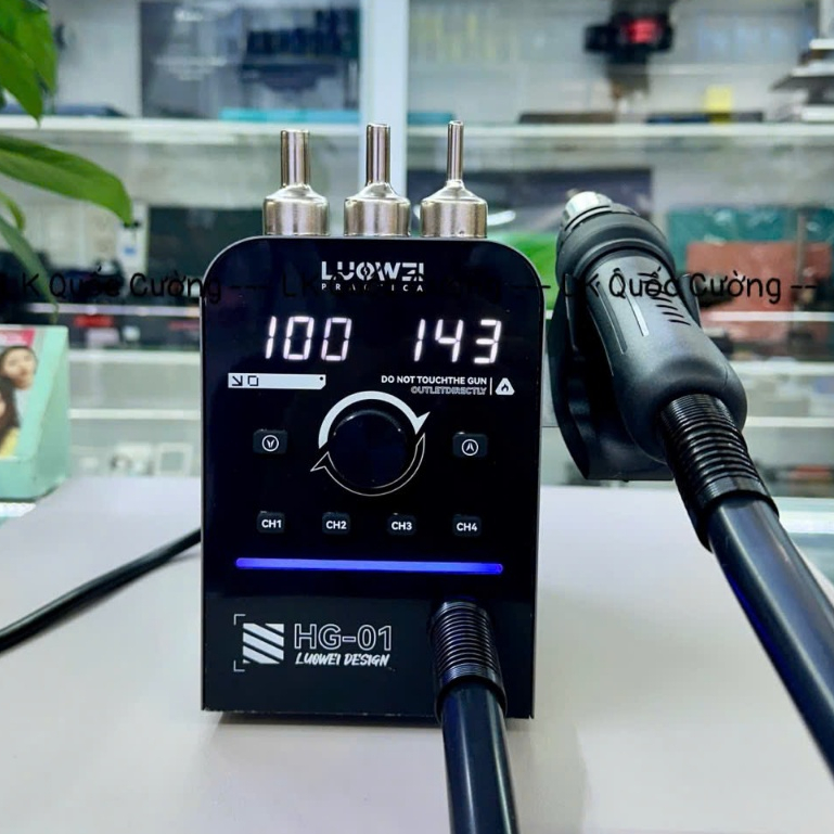 Máy Khò Luowei LW - HG01 / Công suất 800W kèm 3 đầu khò (Bảo hành 6 ...