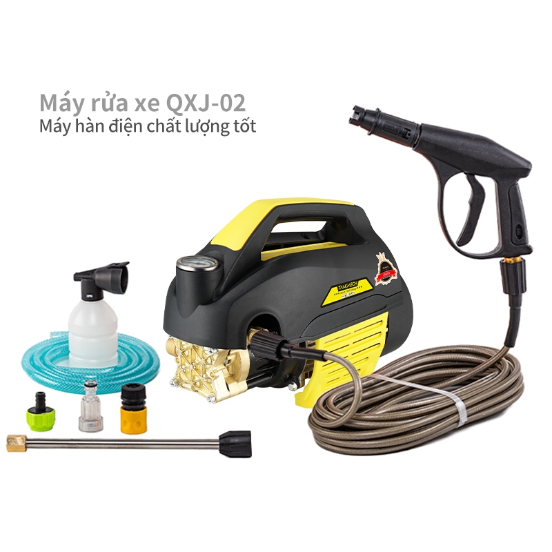 Máy rửa xe- TANKMECHE QXJ-02 Rửa xe gia đình áp lực cao Siêu khỏe phun rửa mạnh mẽ bảo hành chính hxng 6 tháng