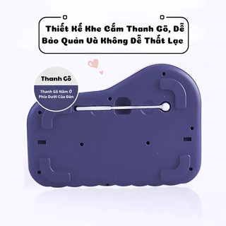 Đàn Piano Cho Bé Kết Hợp Đàn Gõ Âm Thanh 8 Phím Cho Bé - Đàn Cho Bé Chất Liệu Nhựa ABS An Toàn Phù Hợp Bé 1 Tuổi