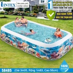 Hồ bơi phao cho bé Intex 56475, kích thước 2,29mx2m2/1m59x1m59, có thể 4-5 bé chơi, hình vuông có ghế, bảo hành 12 tháng — ảnh 4