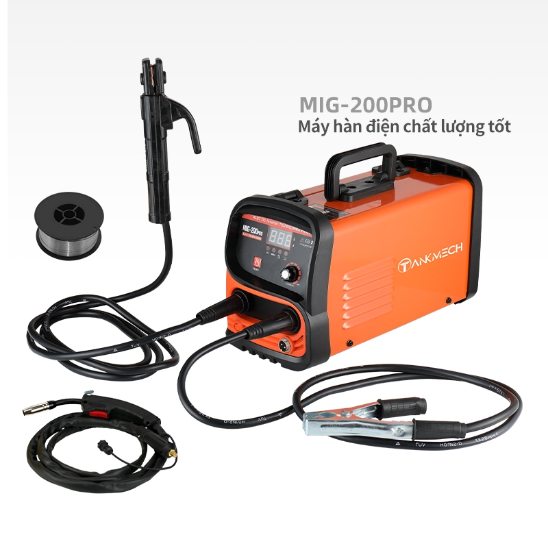 Máy Hàn Điện Tử Mini TANKMECH MIG 200PRO Hàng Công Ty Chính Hãng Công Nghệ Inverter Chống Giật Đầy Đủ Phụ Kiện Đi Kèm