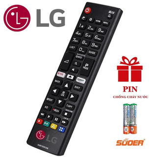 REMOTE ĐIỀU KHIỂN TIVI LG SMART NGẮN Đời Mới NETFLIX-AMAZON Hàng Chuẩn Loại 3 nút trắng Logo LG cao cấp