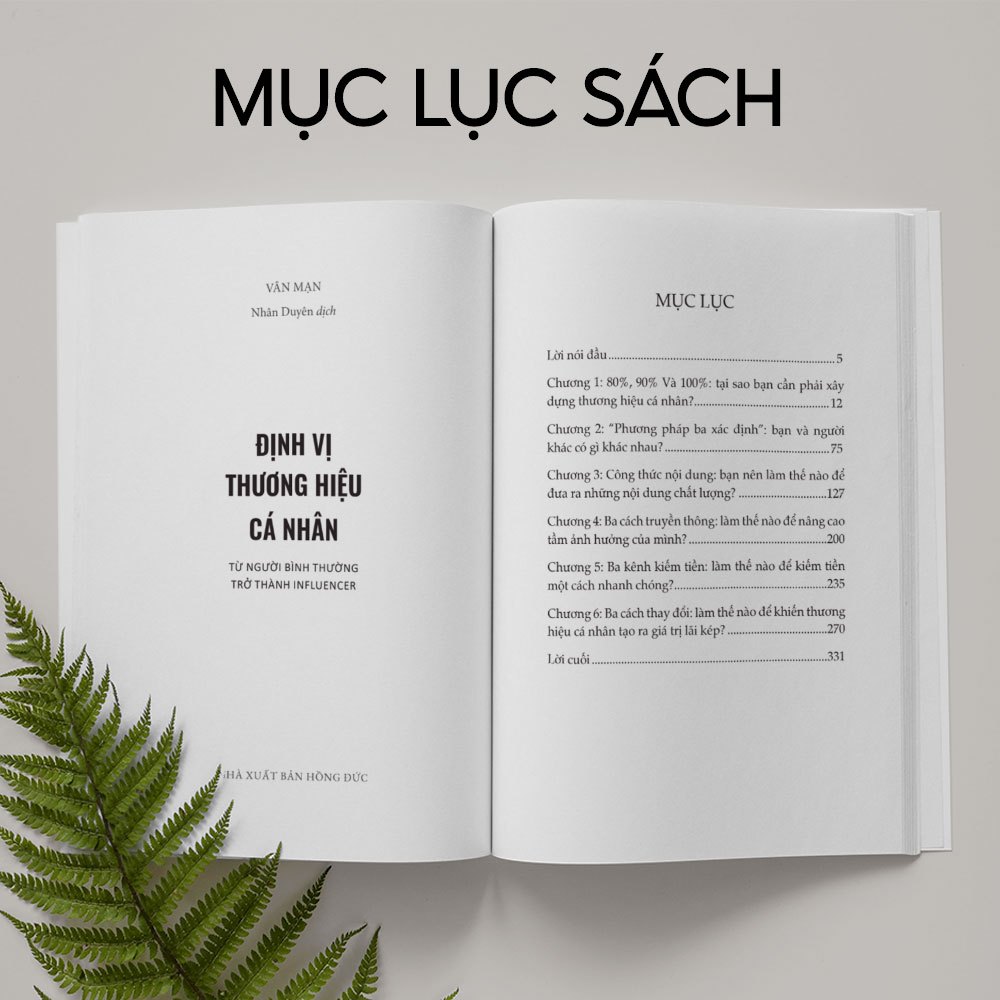 Sách Định Vị Thương Hiệu Cá Nhân: Từ Người Bình Thường Trở Thành Influencer - Bizbooks