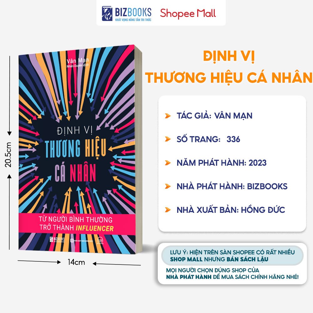 Sách Định Vị Thương Hiệu Cá Nhân: Từ Người Bình Thường Trở Thành Influencer - Bizbooks