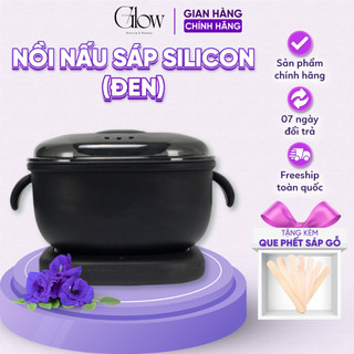 Nồi Nấu Sáp Wax Lông Chống Dính Silicone Màu Đen Gấp Gọn Tiện Lợi GLOWWAXING CHE TÊN SẢN PHẨM - 1092