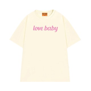 Áo Thun NGỐ TEE In Chữ LOVE BABY, Áo Thun Form Rộng Nam Nữ Chất Vải Cotton Thoáng Mát