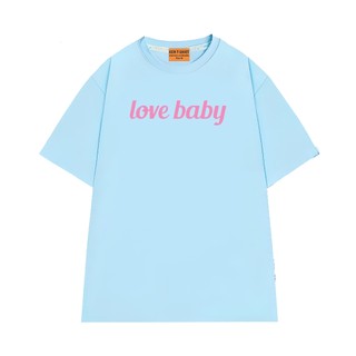 Áo Thun NGỐ TEE In Chữ LOVE BABY, Áo Thun Form Rộng Nam Nữ Chất Vải Cotton Thoáng Mát