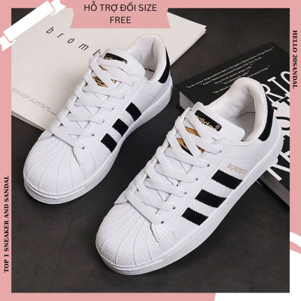 Giày Adidas Sò Đen Nam Nữ,Giày Adidas Sò Tem Vàng Phong Cách Thời Trang ...