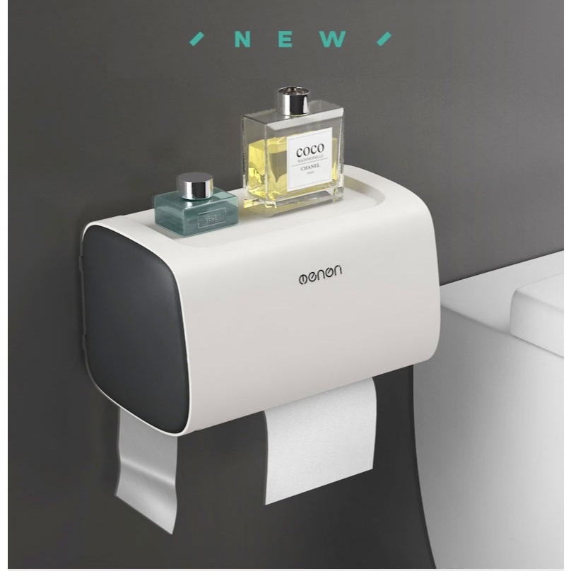 Ảnh Hộp Đựng Giấy Vệ Sinh OENON - Chất Liệu Nhựa ABS Dán Tường Bền, Đẹp, Sang Trọng 3