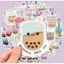 Set 60 Sticker Mẫu ly nước trà sữa hấp dẫn, bắt mắt Chống Nước Dán Laptop Vali Mũ Bảo Hiểm Sổ Tay
