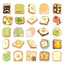 Set 60 Sticker Sandwich siêu bắt mắt Chống Nước Dán Laptop Vali Mũ Bảo Hiểm Sổ Tay