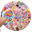 Set 60 Sticker Kẹo Ngọt Donut Kem Chống Nước Dán Laptop Vali Mũ Bảo Hiểm Sổ Tay
