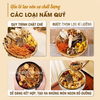 Tổng hợp các loại nấm quý, nấm bụng dê, tùng nhung, nấm lộc nhung, đầu khỉ, nấm trúc sanh - Lãn Ông