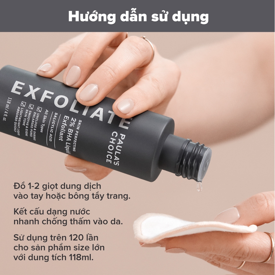 Ảnh Dung dịch loại bỏ tế bào chết Paula's Choice Skin Perfecting 2% BHA Liquid Exfoliant 30ml - 2016.2 3