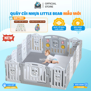[Rẻ nhất + Tặng thảm] Bộ quây cũi nhựa Little Bear Tặng THẢM + BÓNG, bộ quây cũi nhựa cho bé an toàn