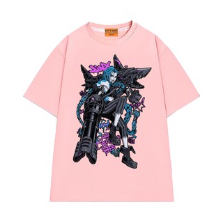 Áo Thun Arcane Jinx NGỐ TEE, Áo Thun Liên Minh Huyền Thoại Chất Vải Cotton 75 Mềm Mịn Thoáng Mát