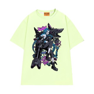 Áo Thun Arcane Jinx NGỐ TEE, Áo Thun Liên Minh Huyền Thoại Chất Vải Cotton 75 Mềm Mịn Thoáng Mát