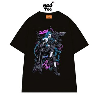 Áo Thun Arcane Jinx NGỐ TEE, Áo Thun Liên Minh Huyền Thoại Chất Vải Cotton 75 Mềm Mịn Thoáng Mát
