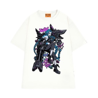 Áo Thun Arcane Jinx NGỐ TEE, Áo Thun Liên Minh Huyền Thoại Chất Vải Cotton 75 Mềm Mịn Thoáng Mát