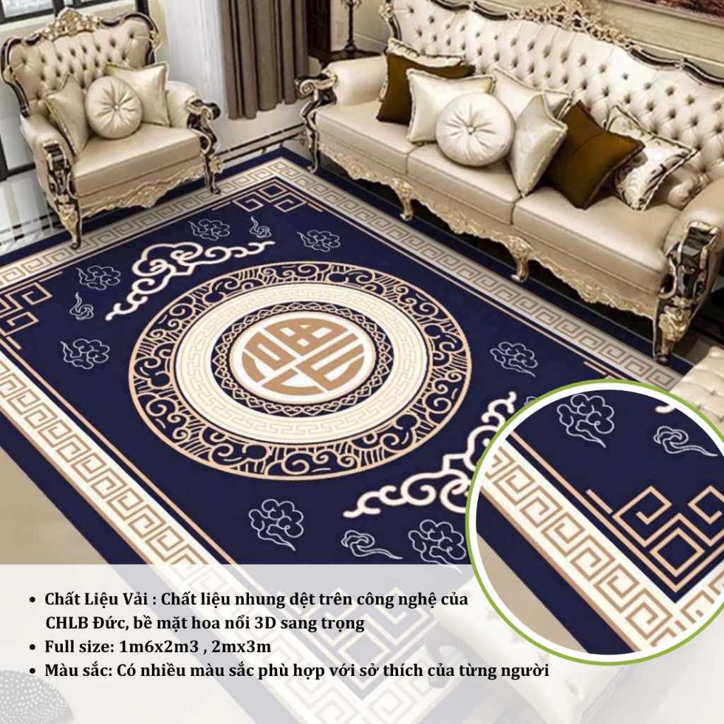 Thảm Bali, Thảm Nỉ Trải Sàn Phòng Khách An Như Bedding