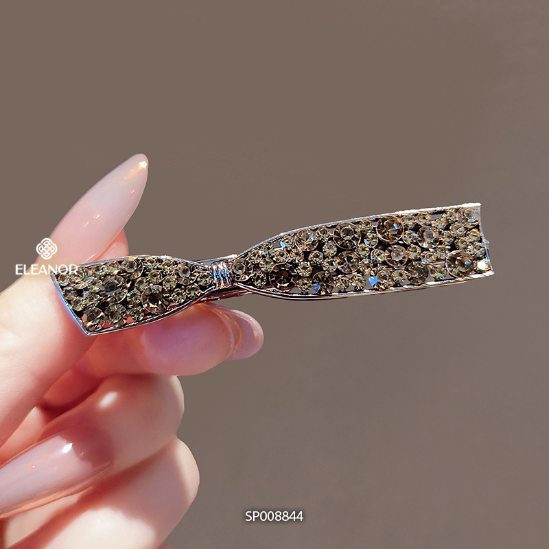 Kẹp tóc nữ Eleanor Accessories thiết kế hình nơ đính đá kẹp tóc mái phụ kiện tóc 8844