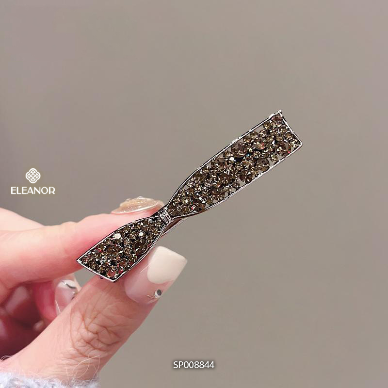 Kẹp tóc nữ Eleanor Accessories thiết kế hình nơ đính đá kẹp tóc mái phụ kiện tóc 8844