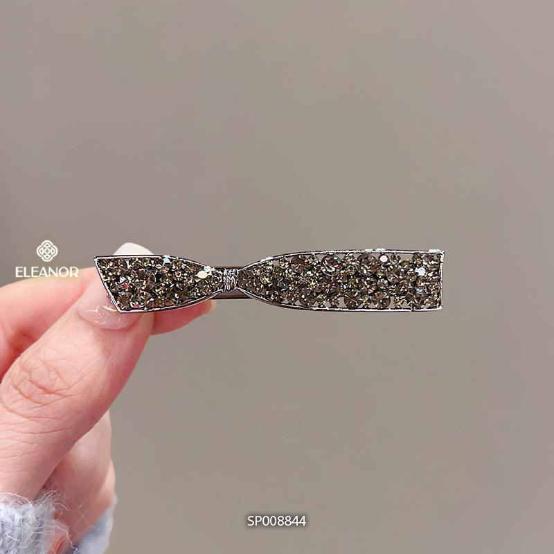 Kẹp tóc nữ Eleanor Accessories thiết kế hình nơ đính đá kẹp tóc mái phụ kiện tóc 8844