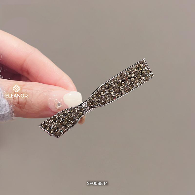Kẹp tóc nữ Eleanor Accessories thiết kế hình nơ đính đá kẹp tóc mái phụ kiện tóc 8844