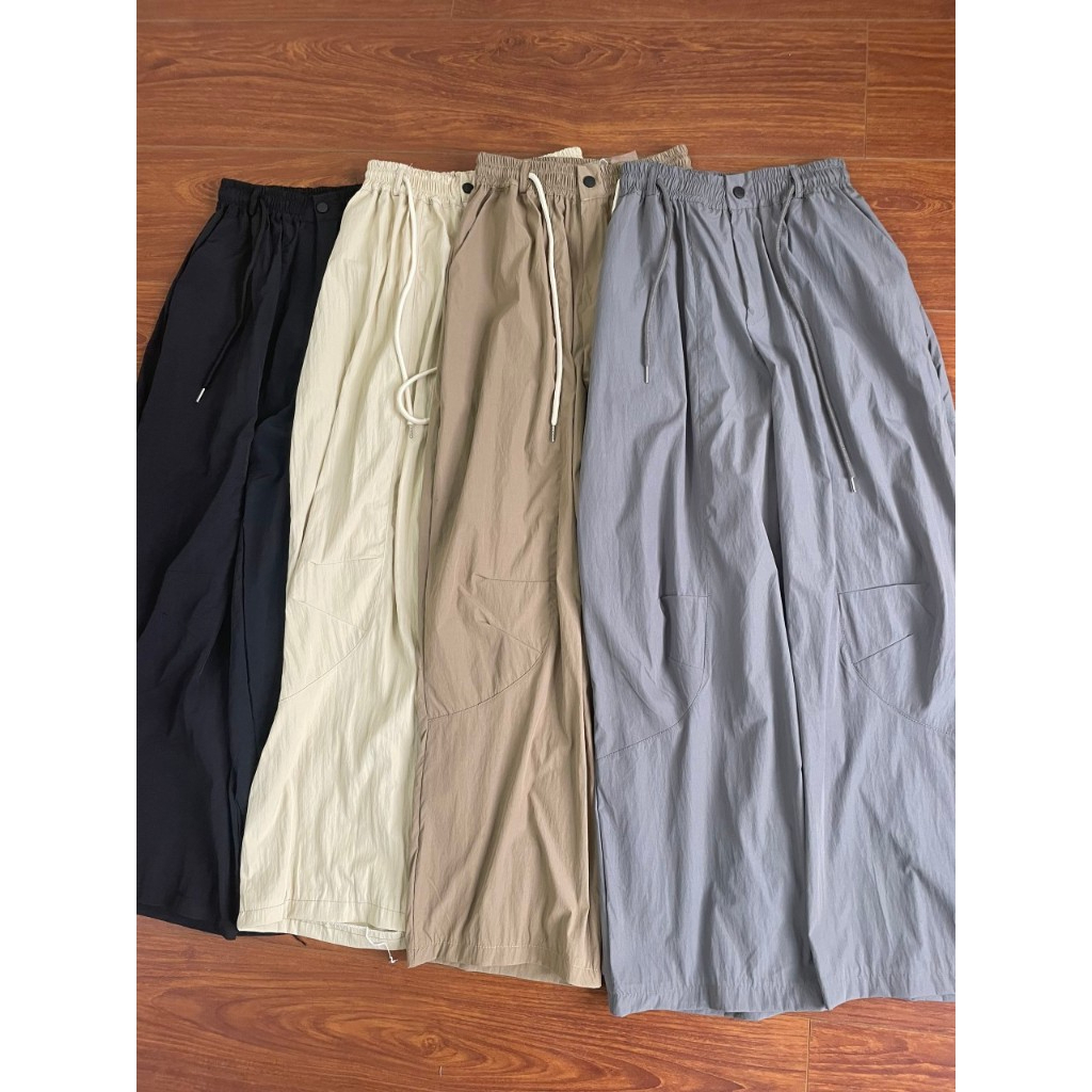 Ảnh Quần harem parachute pants vintage bigsize 2 túi dáng thụng Emix 1