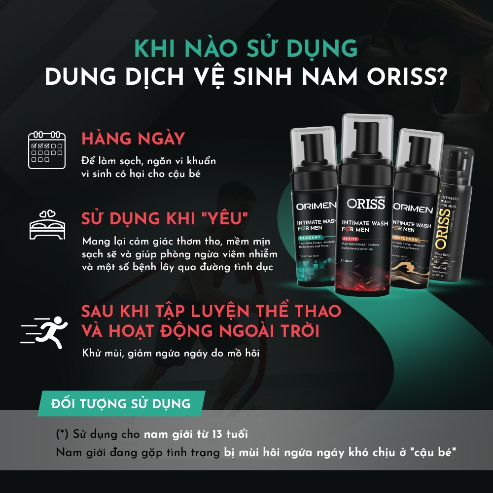 Combo 2 Bọt Vệ Sinh Nam Giới Orimen Gentleman & Elegant Sạch Khuẩn Khử Mùi Ngăn Nấm Ngứa Lưu Hương Nước Hoa