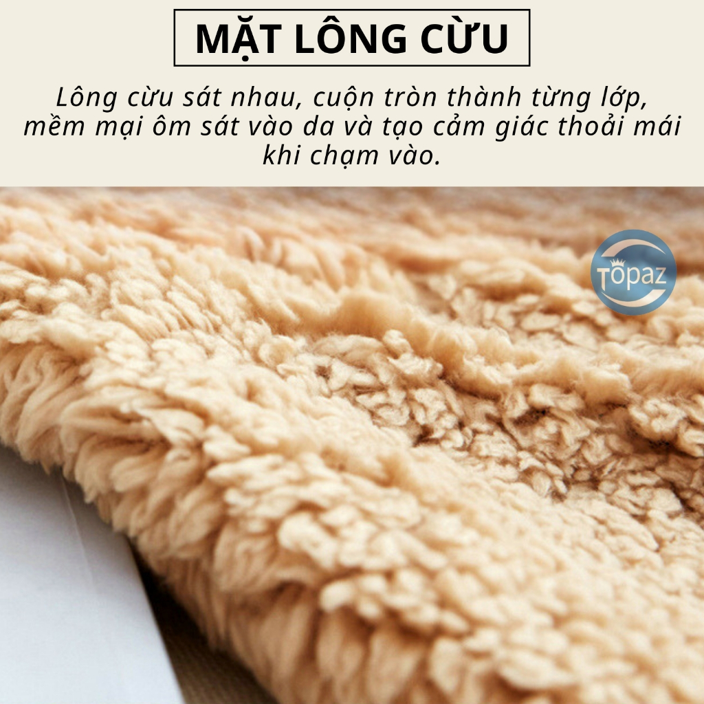Chăn lông cừu mùa đông siêu nhẹ chính hãng TOPAZ nhập khẩu siêu mềm mịn cực kỳ ấm áp trong thời tiết đại hàn