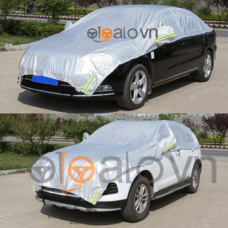Bạt phủ nửa nóc kính lái xe ô tô Hyundai Custin 3 lớp - OTOALO